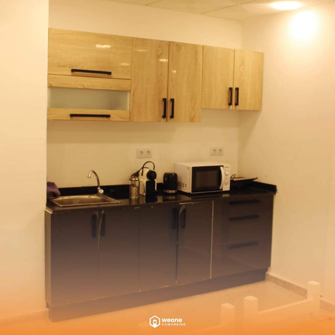 Private office with modern furniture